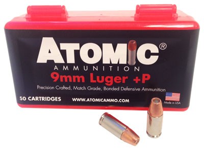 Atomic A00409 Precision Craft Bonded Match Hollow Point  124 Grain 9mm Luger/Parabellum