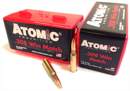 Atomic Match .308 Win / 7.62x51mm 175 gr JHP ammo