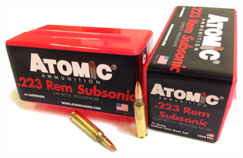 Atomic Subsonic .223 Remington 77 gr BTHP ammo