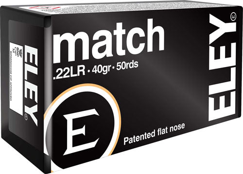 Eley 1100 Match Flat Nose  40 Grain .22 Long Rifle