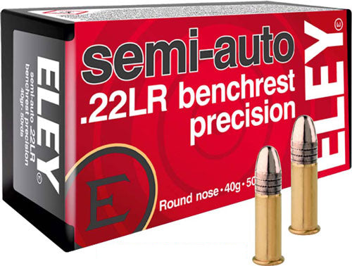 Eley 1180 Semi-auto Benchrest Round Nose RN 40 Grain .22 Long Rifle