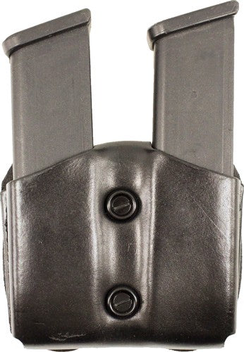 DeSantis Double Mag Pouch OWB Leather Glock 17/19/22/23 Black