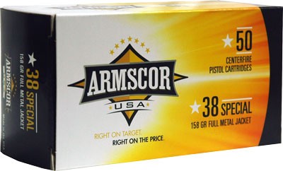 Armscor 38 Special 158 Grain Full Metal Jacket
