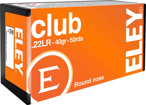 Eley 2100 Club Round Nose RN 40 Grain .22 Long Rifle