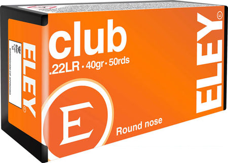 Eley 2100 Club Round Nose RN 40 Grain .22 Long Rifle