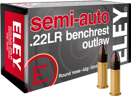 Eley 2320 Semi-auto benchrest outlaw Round Nose RN 42 Grain .22 Long Rifle
