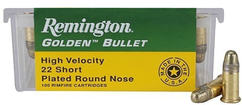 Remington Golden Bullet .22 Short 29 gr Solid ammo