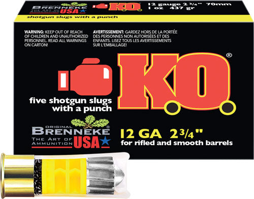Brenneke K.O. Hunting 12 Gauge 2.75 in / 2.75 in Slug 1 oz