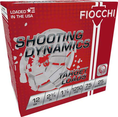 Fiocchi 12SD18X7   12 Gauge 2.75" 1-1/8oz 7.5 Shot 1250 FPS.