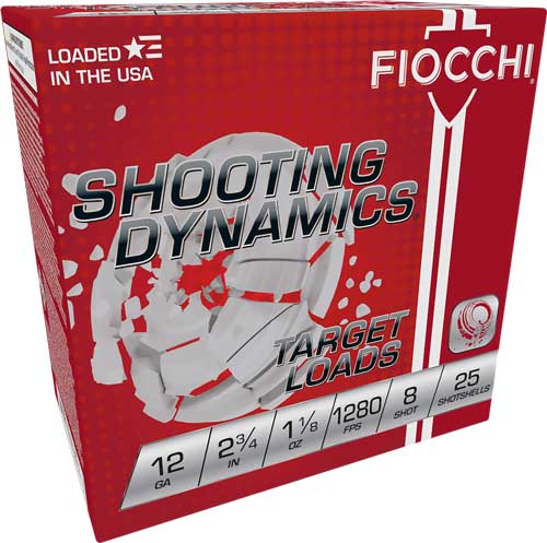 Fiocchi 12SDHV8   12 Gauge 2.75" 1-1/8oz 8 Shot 1280 FPS.
