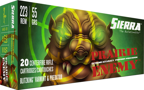 Sierra A145509 Prairie Enemy Sierra BlitzKing  55 Grain .223 Remington