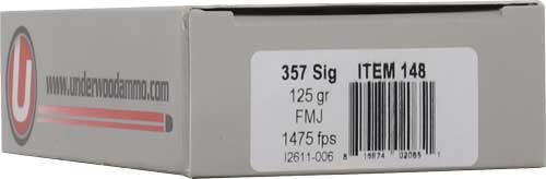Underwood Ammo  .357 Sig 125 gr FMJ ammo