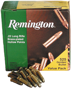 Remington 21250 Golden Bullet Value Pack Hollow Point HP 36 Grain .22 Long Rifle