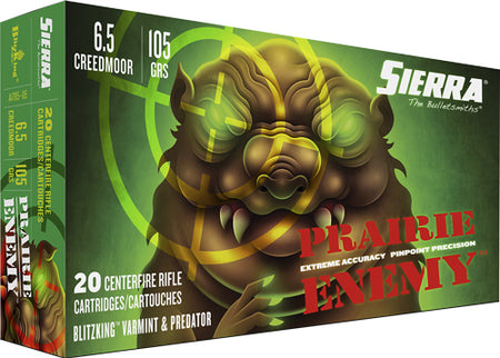 Sierra A178505 Prairie Enemy BlitzKing Polymer Tip  105 Grain 6.5mm Creedmoor