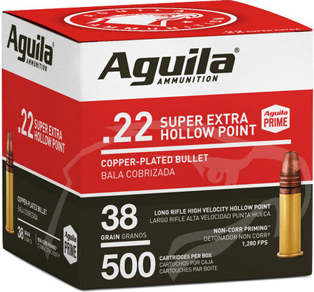 Aguila High Velocity .22 LR 38 Grain CPHP Value Pack