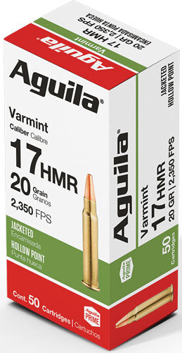 Aguila Target & Range Varmint .17 HMR 20 gr JHP ammo
