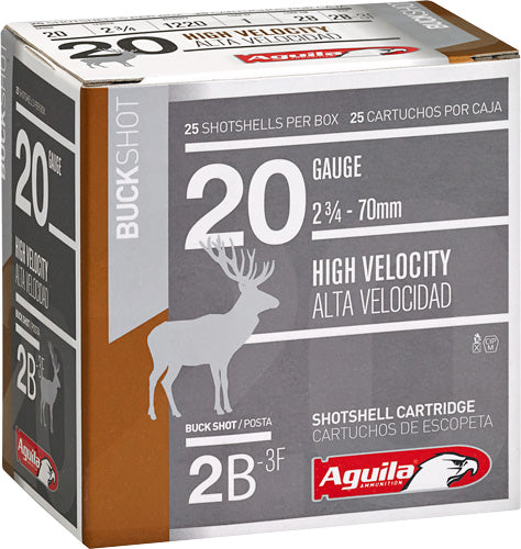 Aguila Tactical High Velocity 20 Gauge 2.75 in / 2.75 in #2 Buck 1 oz