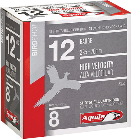 Aguila Field High Velocity 12 Gauge 2.75 in / 2.75 in #8 1-1/4 oz