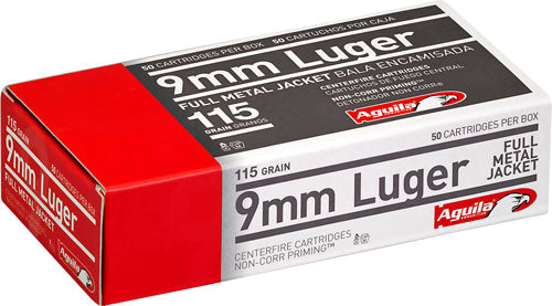 Aguila 9mm Luger Full Metal Jacket(FMJ) 115 Grain