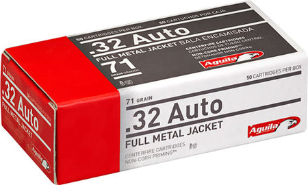 Aguila 1E322110 Target & Range Full Metal Jacket FMJ 71 Grain .32 ACP