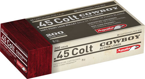Aguila 1E454319 Cowboy Action LEAD Soft Point  200 Grain .45 Long Colt