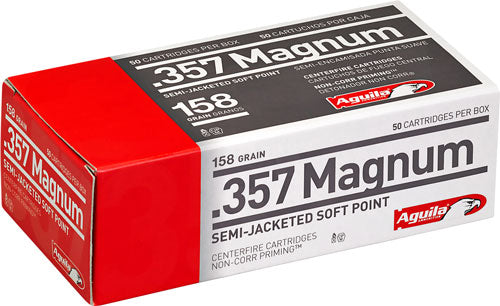 Aguila 1E572823 Target & Range Semi Jacketed Soft Point  158 Grain .357 Magnum