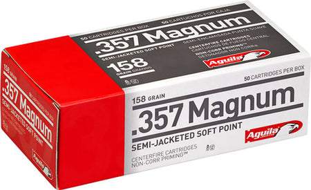 Aguila 1E572823 Target & Range Semi Jacketed Soft Point  158 Grain .357 Magnum