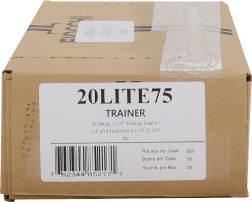 FIOCCHI 20 Gauge (20 ga.) 2.75 in. 3/4OZ Shot 7.5-1075FPS