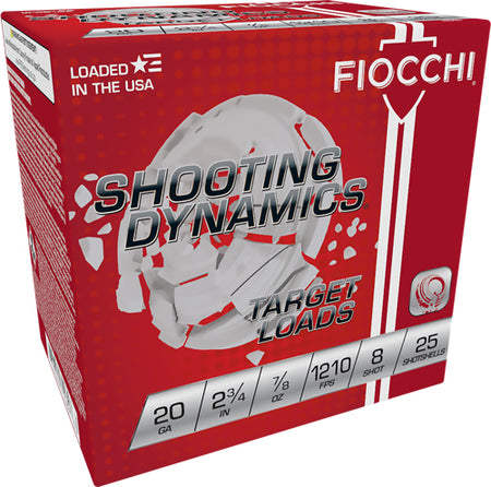 Fiocchi 20SD8   20 Gauge 2.75" 7/8oz 8 Shot 1210 FPS.
