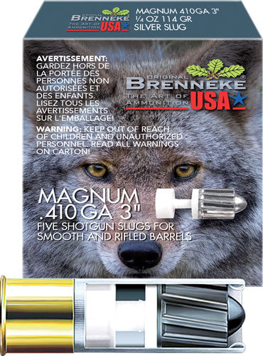 Brenneke Magnum Hunting .410 Bore 3 in / 3 in Slug 1/4 oz