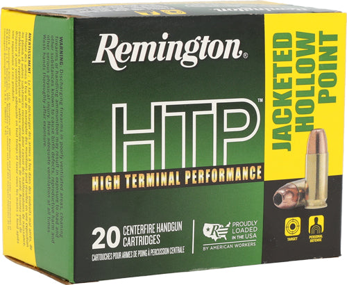 Remington 22308 HTP Jacketed Hollow Point JHP 180 Grain .40 S&W
