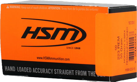 HSM 22315 Varmint Hornady V-Max  55 Grain .223 Remington