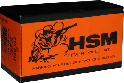 HSM Match .223 Remington 52 gr JHP ammo