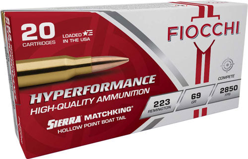 Fiocchi Hyperformance .223 Remington 69 gr BTHP ammo