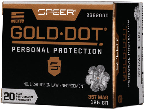 Speer Gold Dot Personal Protection .357 Magnum 125 gr BHP ammo