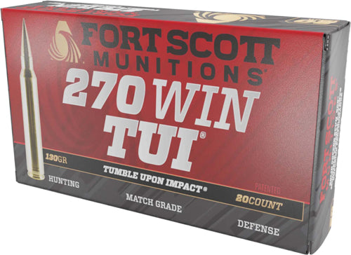 Fort Scott Munitions  .270 Winchester 130 gr Solid ammo