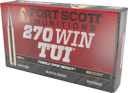 Fort Scott Munitions  .270 Winchester 130 gr Solid ammo