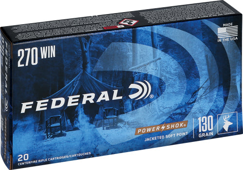 Federal 270A PowerShok Jacketed Soft Point JSP 130 Grain .270 Winchester