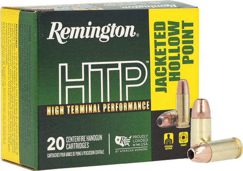 Remington 28295 HTP Jacketed Hollow Point JHP 147 Grain 9mm Luger/Parabellum