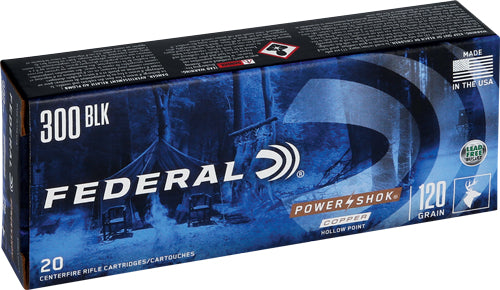 Federal 300BLK120LFA PowerShok Soft Point   120 Grain .300 AAC Blackout