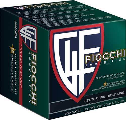 Fiocchi 300BLKHA Hyperformance Super Shock Tip SST 125 Grain .300 AAC Blackout