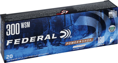 Federal Power-Shok .300 WSM 180 gr JSP ammo