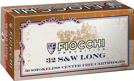 Fiocchi 32SWLL Cowboy Action Lead Flat Point  97 Grain .32 S&W Long