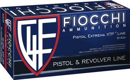 Fiocchi Hyperformance .32 ACP 60 gr JHP ammo
