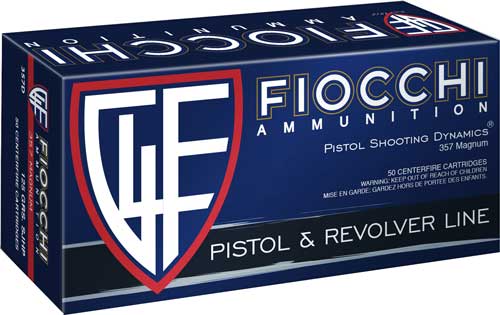 Fiocchi 357D Defense Dynamics Jacketed Hollow Point JHP 125 Grain .357 Magnum