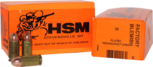 HSM 357Sig3R Training LEAD Plated Flat Point  124 Grain .357 Sig