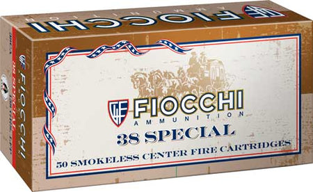 Fiocchi 38CA Cowboy Action Lead Flat Point  158 Grain .38 Special
