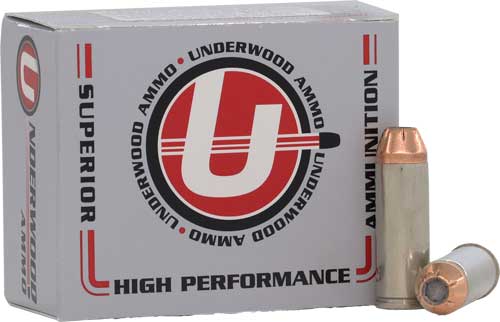 Underwood Ammo 435 eXtreme Terminal Performance +P Jacketed Hollow Point JHP 300 Grain .45 Long Colt