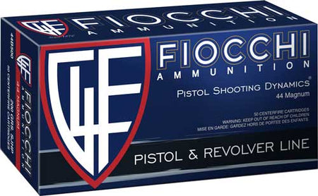 Fiocchi 44B500 Defense Dynamics Semi Jacketed Hollow Point HP 200 Grain .44 Magnum