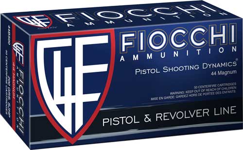Fiocchi 44B500 Defense Dynamics Semi Jacketed Hollow Point HP 200 Grain .44 Magnum